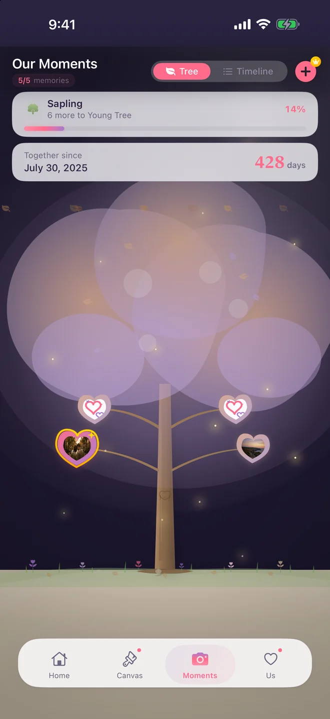 Lovly Moments screen